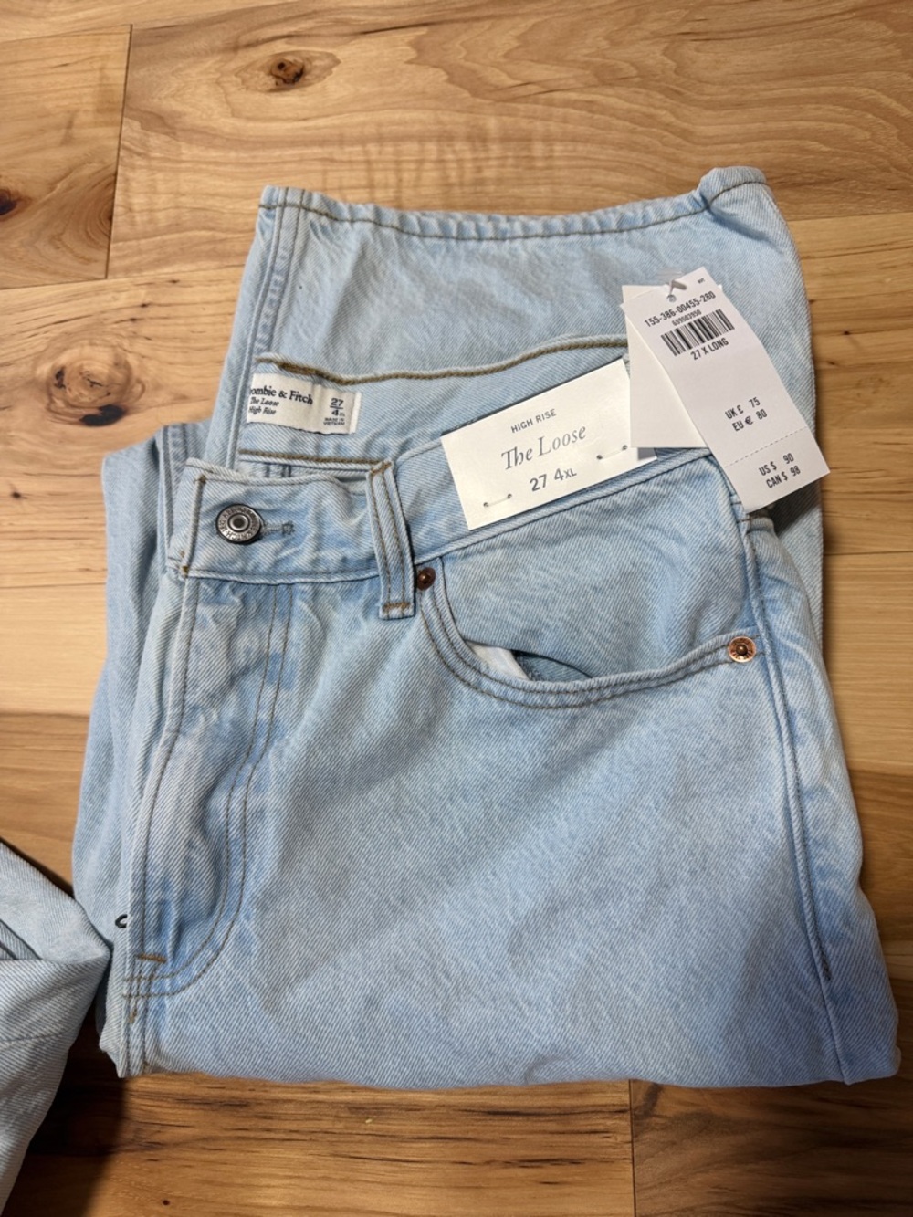 Abercrombie & Fitch Light Wash Relaxed Jean